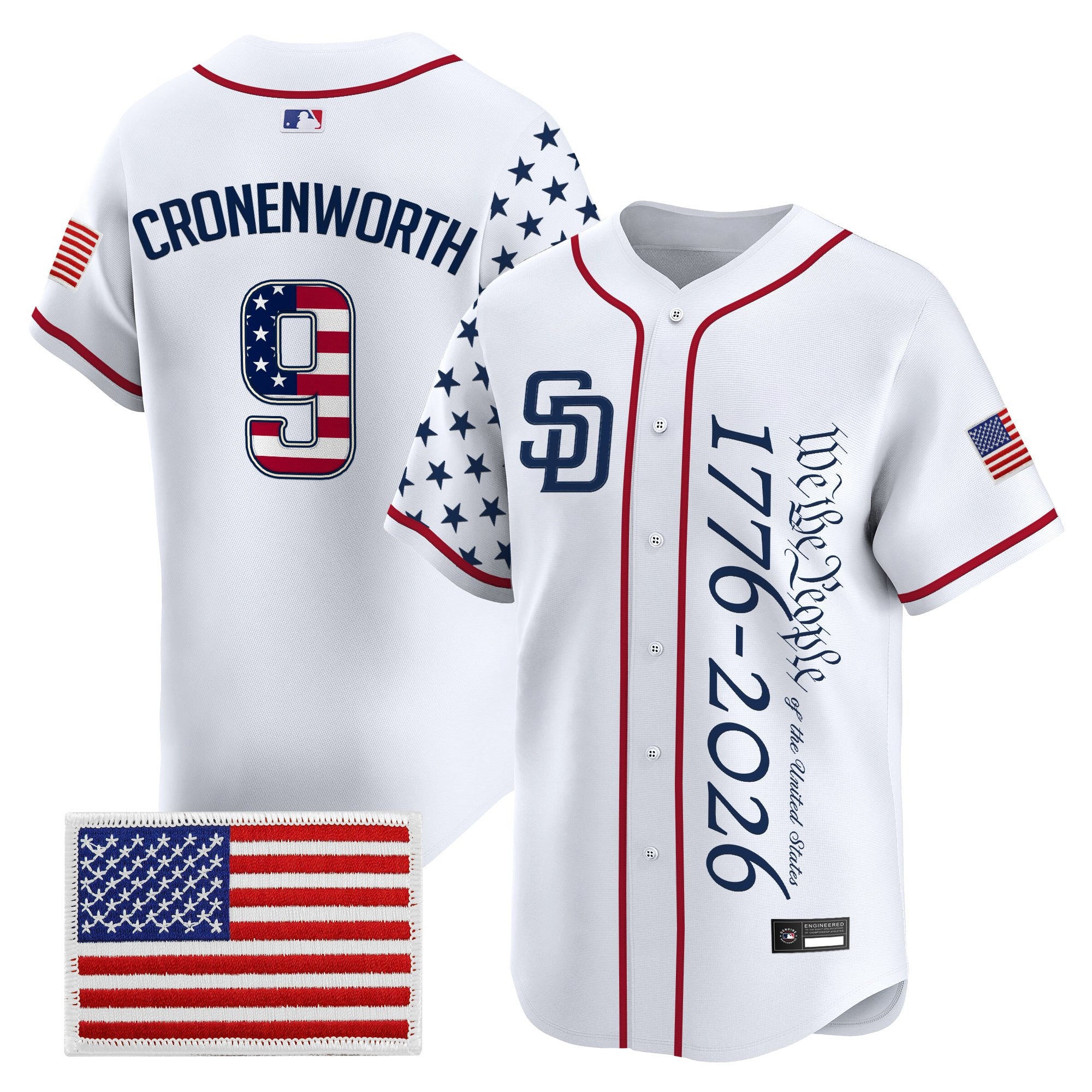 Men's San Diego Padres "America250 Edition" Vapor Premier Limited Jersey V2 - All Stitched