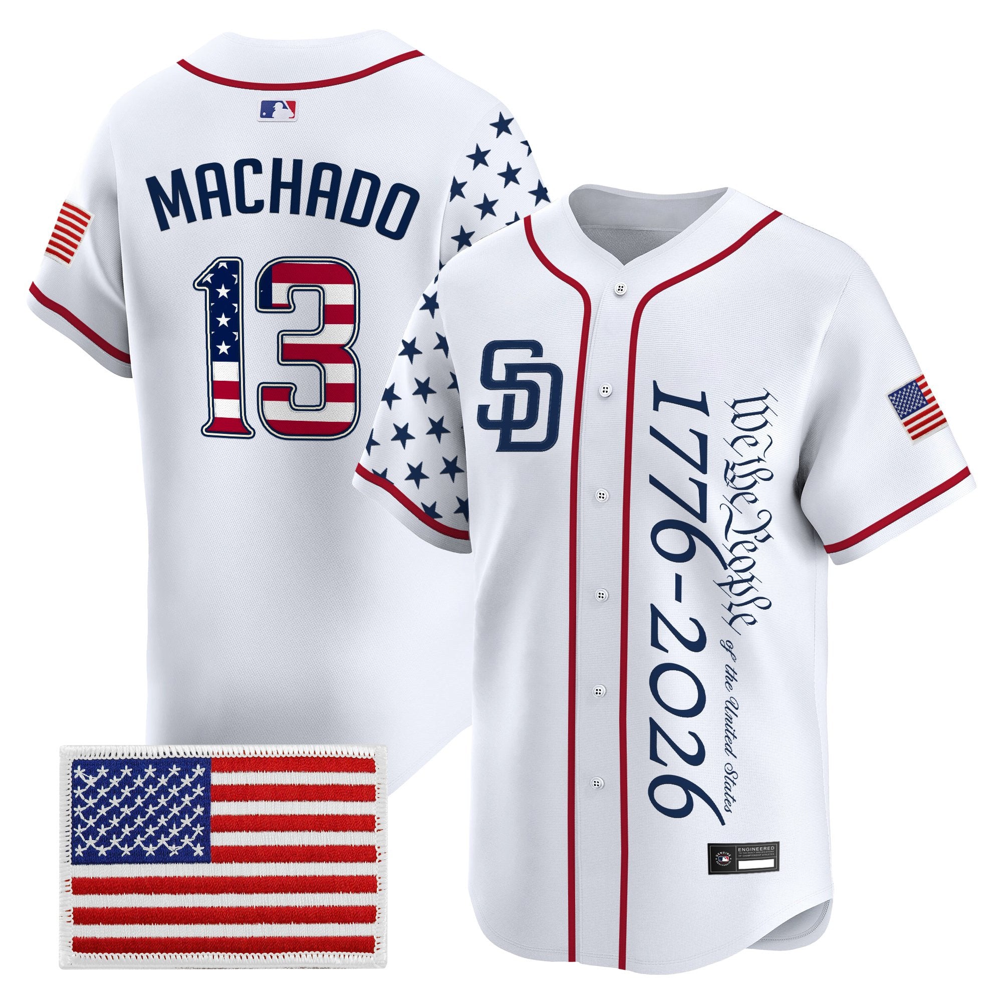 Men's San Diego Padres "America250 Edition" Vapor Premier Limited Jersey V2 - All Stitched