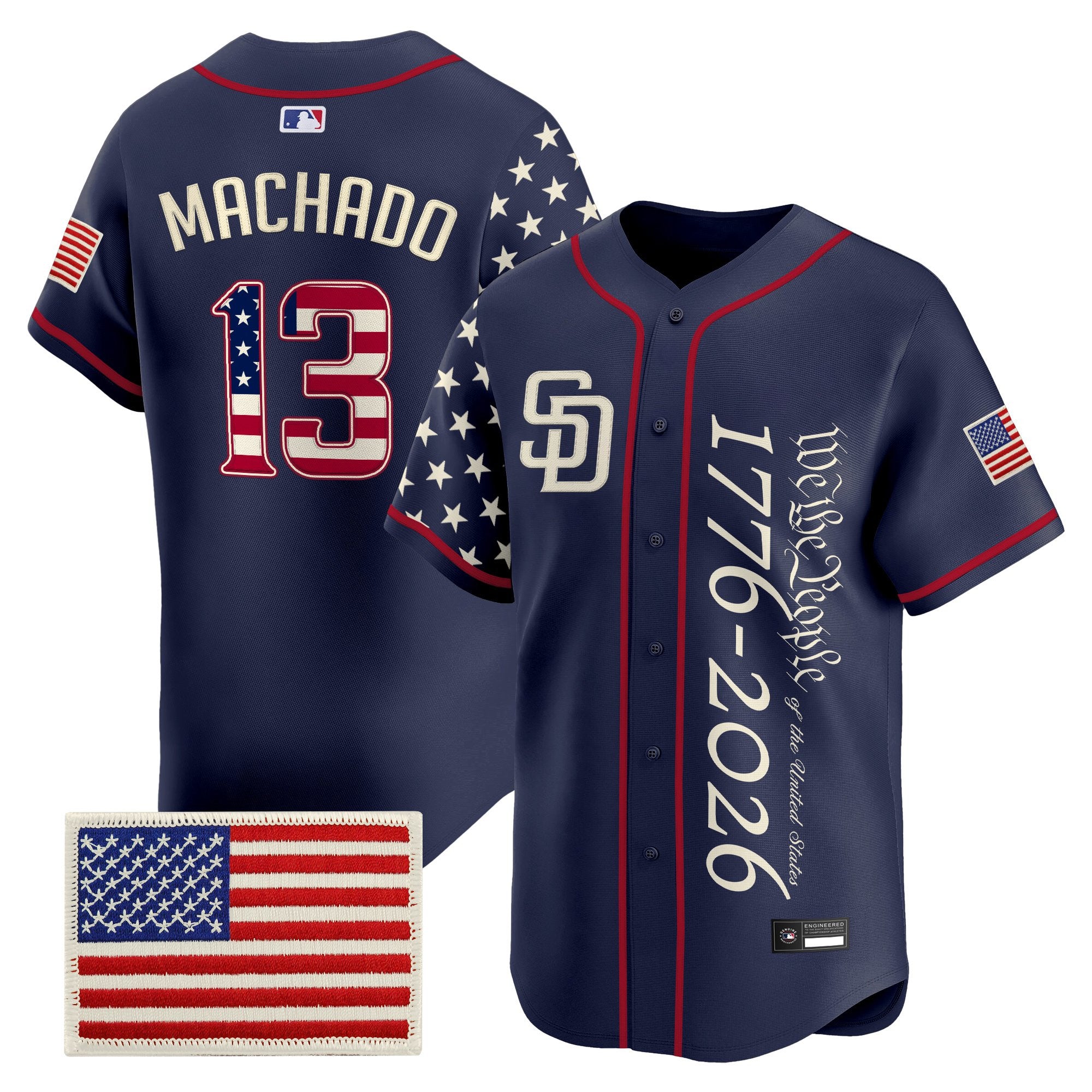 Men's San Diego Padres "America250 Edition" Vapor Premier Limited Jersey V2 - All Stitched