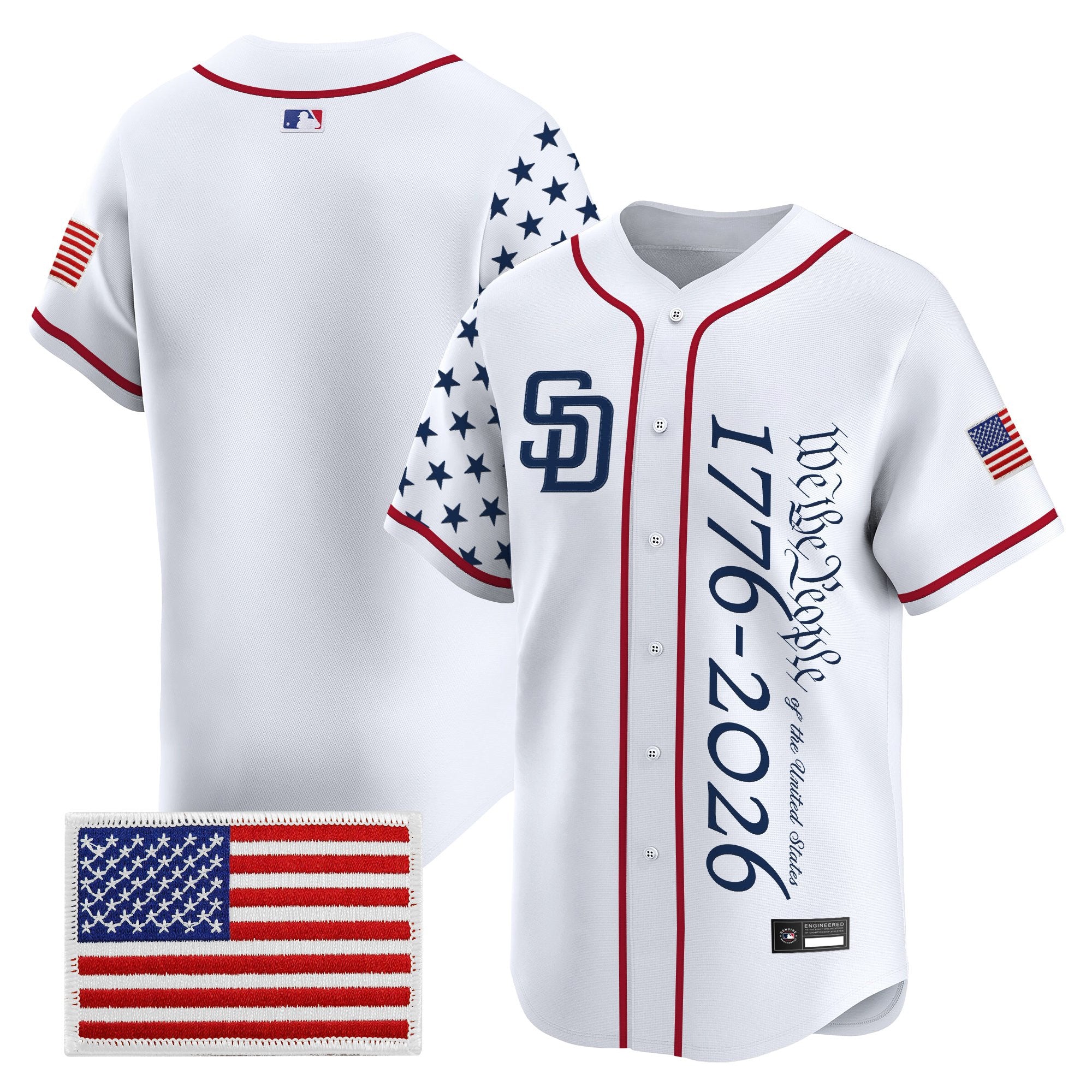 Men's San Diego Padres "America250 Edition" Vapor Premier Limited Jersey V2 - All Stitched