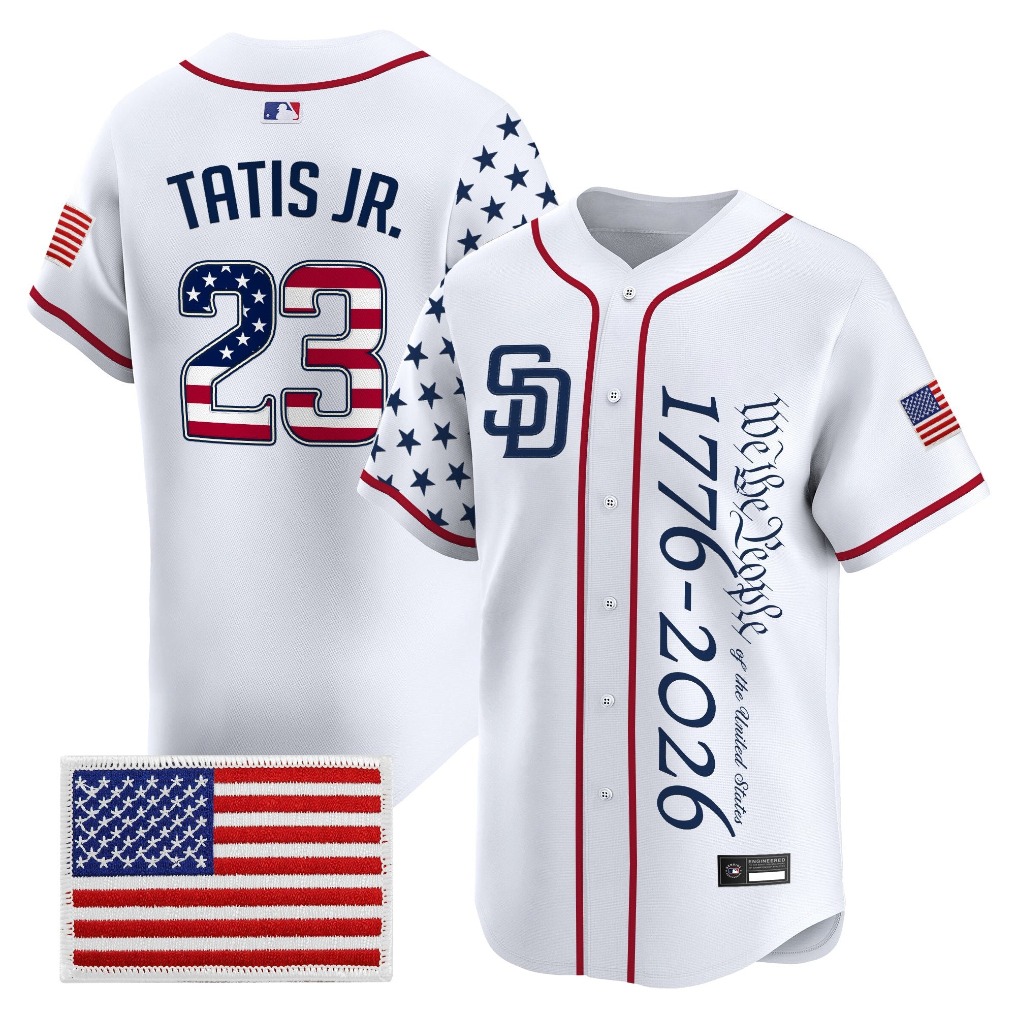 Men's San Diego Padres "America250 Edition" Vapor Premier Limited Jersey V2 - All Stitched