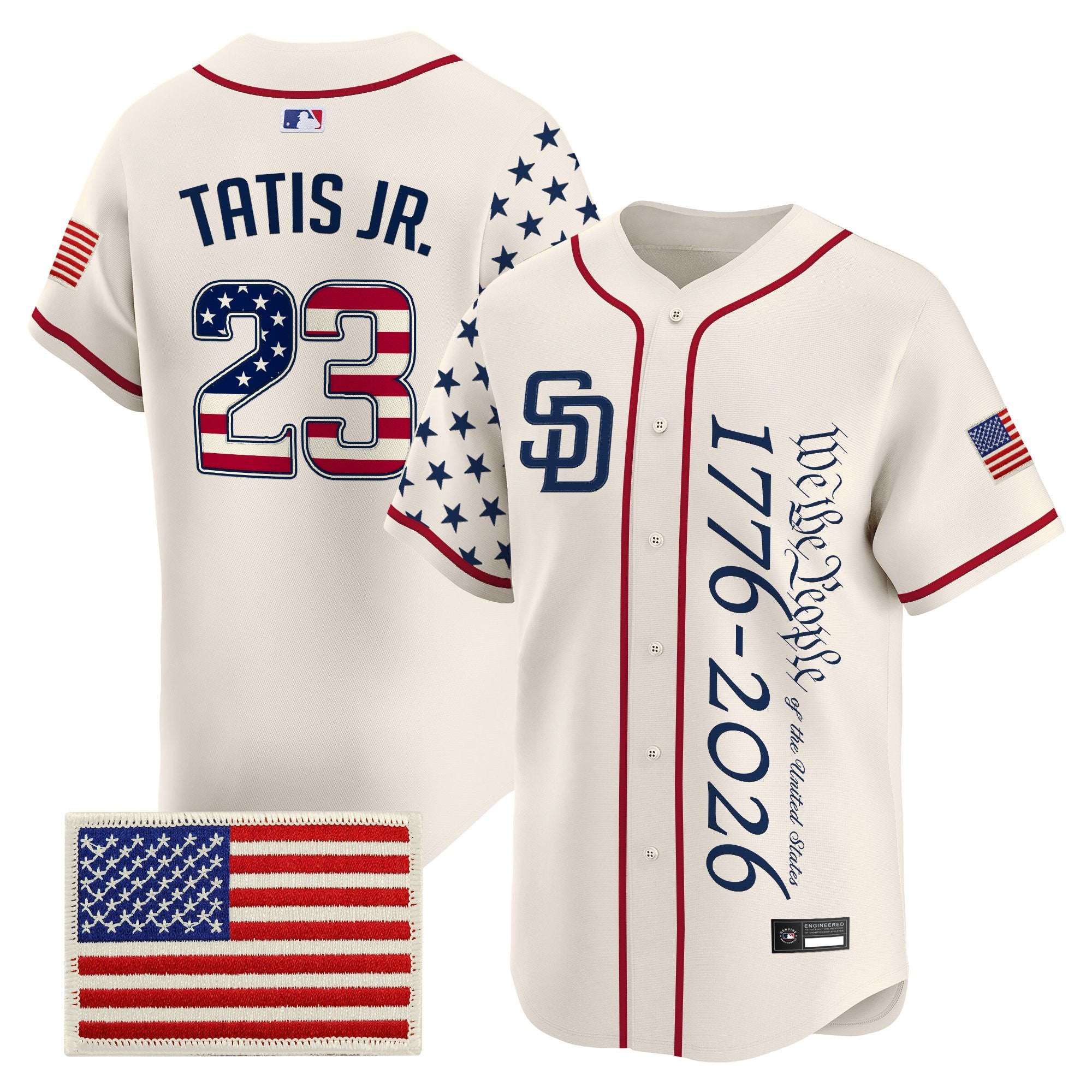 Men's San Diego Padres "America250 Edition" Vapor Premier Limited Jersey V2 - All Stitched