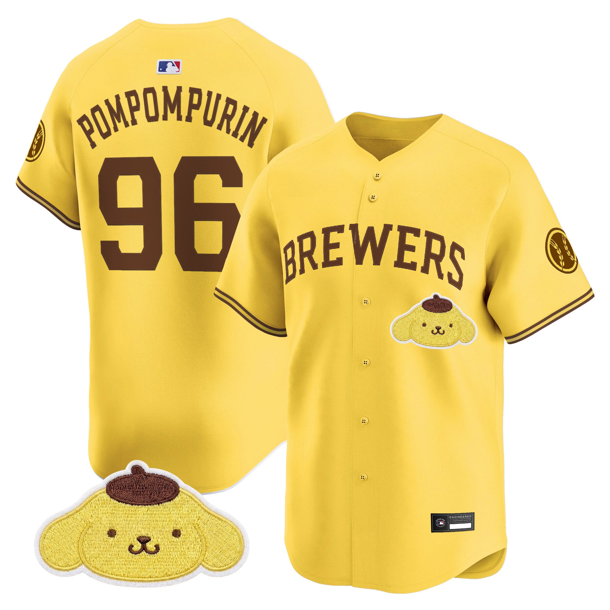 Milwaukee Brewers x Sanrio Friends Vapor Premier Limited Jersey - All Stitched