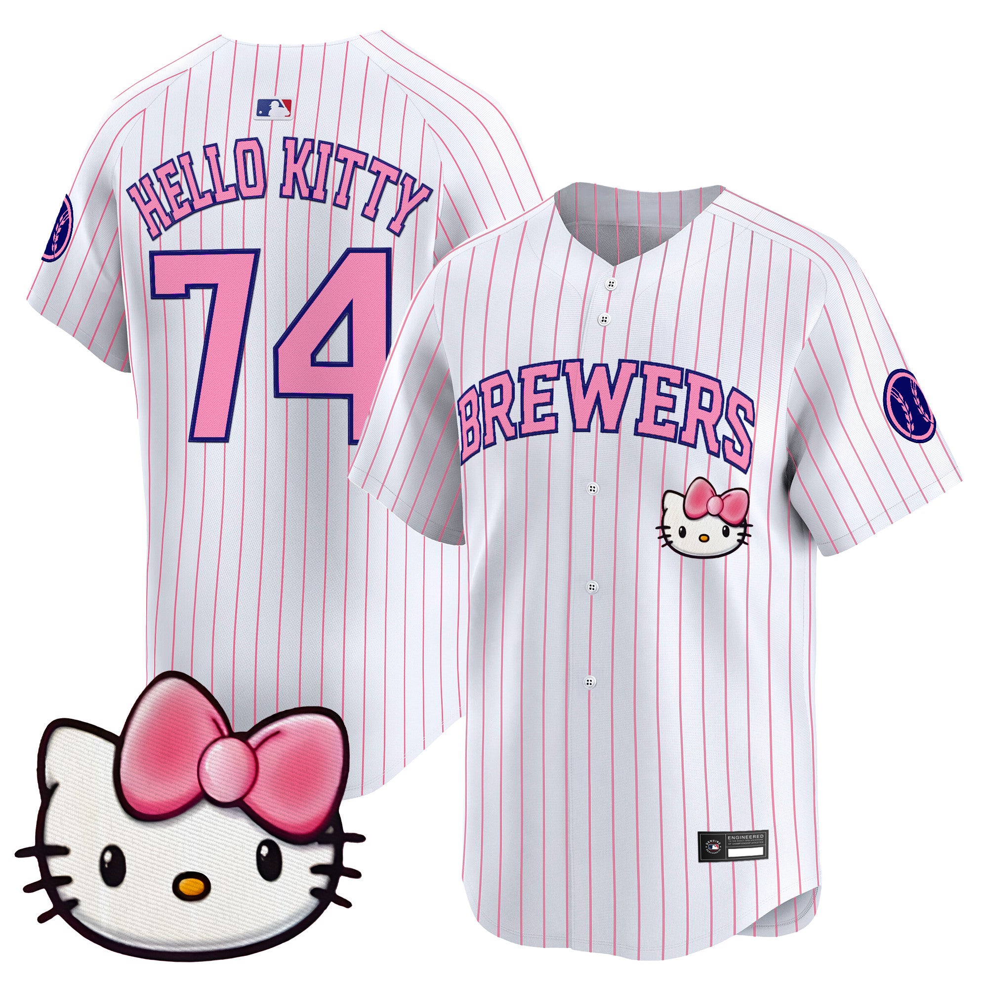 Milwaukee Brewers x Sanrio Friends Vapor Premier Limited Jersey - All Stitched