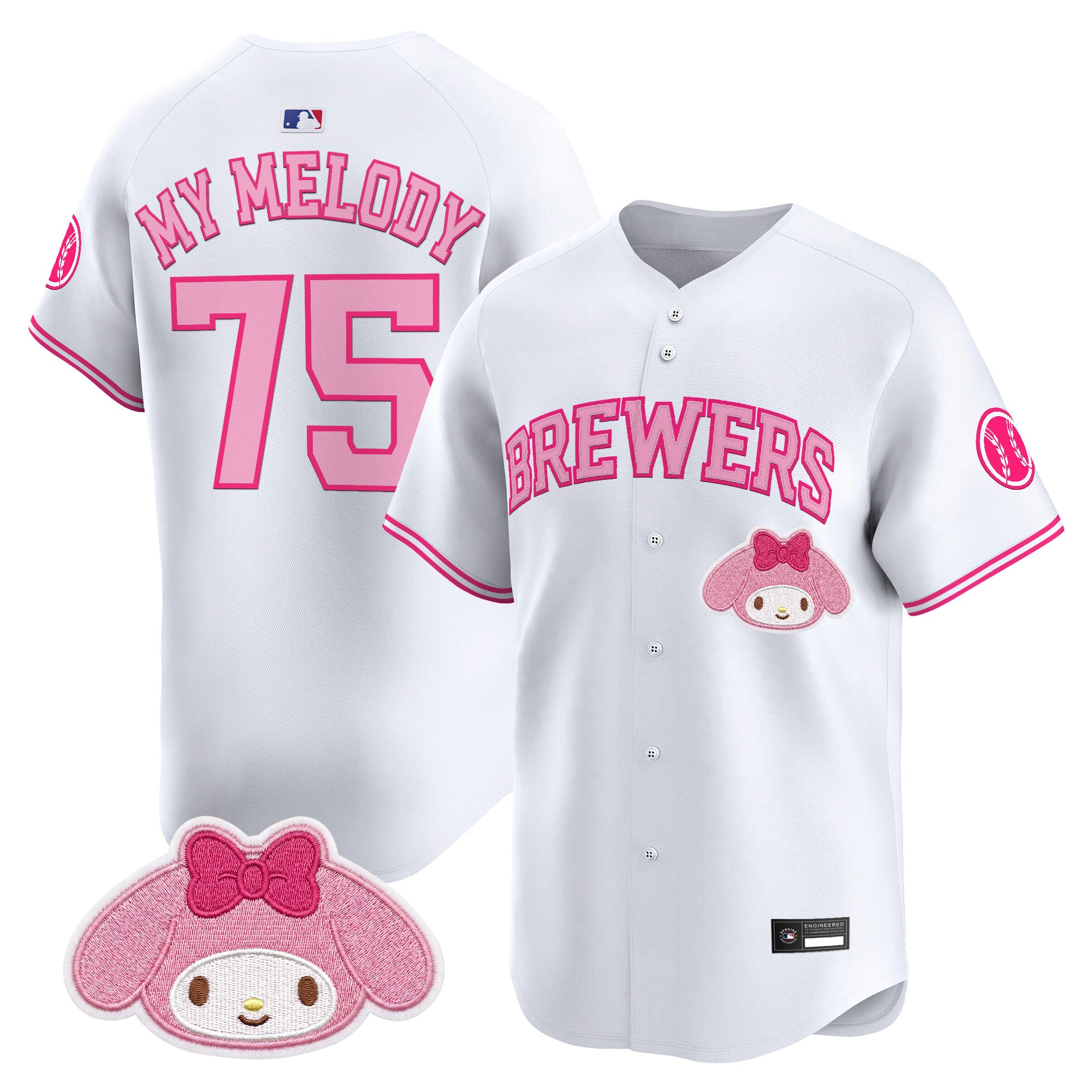 Milwaukee Brewers x Sanrio Friends Vapor Premier Limited Jersey - All Stitched