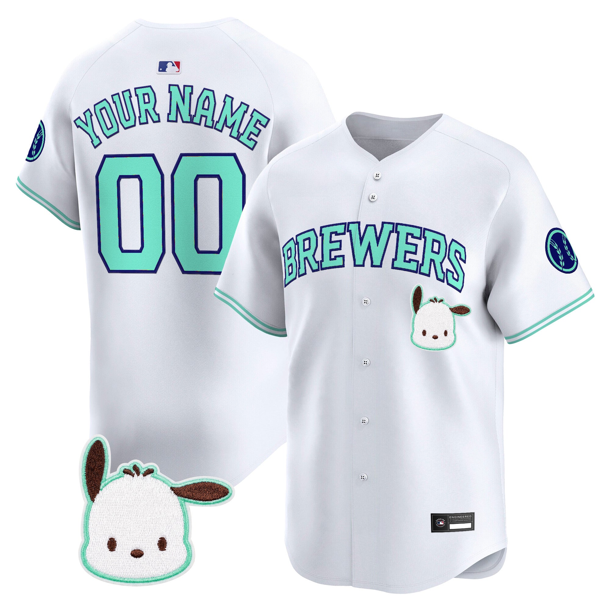 Milwaukee Brewers x Sanrio Friends Vapor Premier Limited Custom Jersey - All Stitched