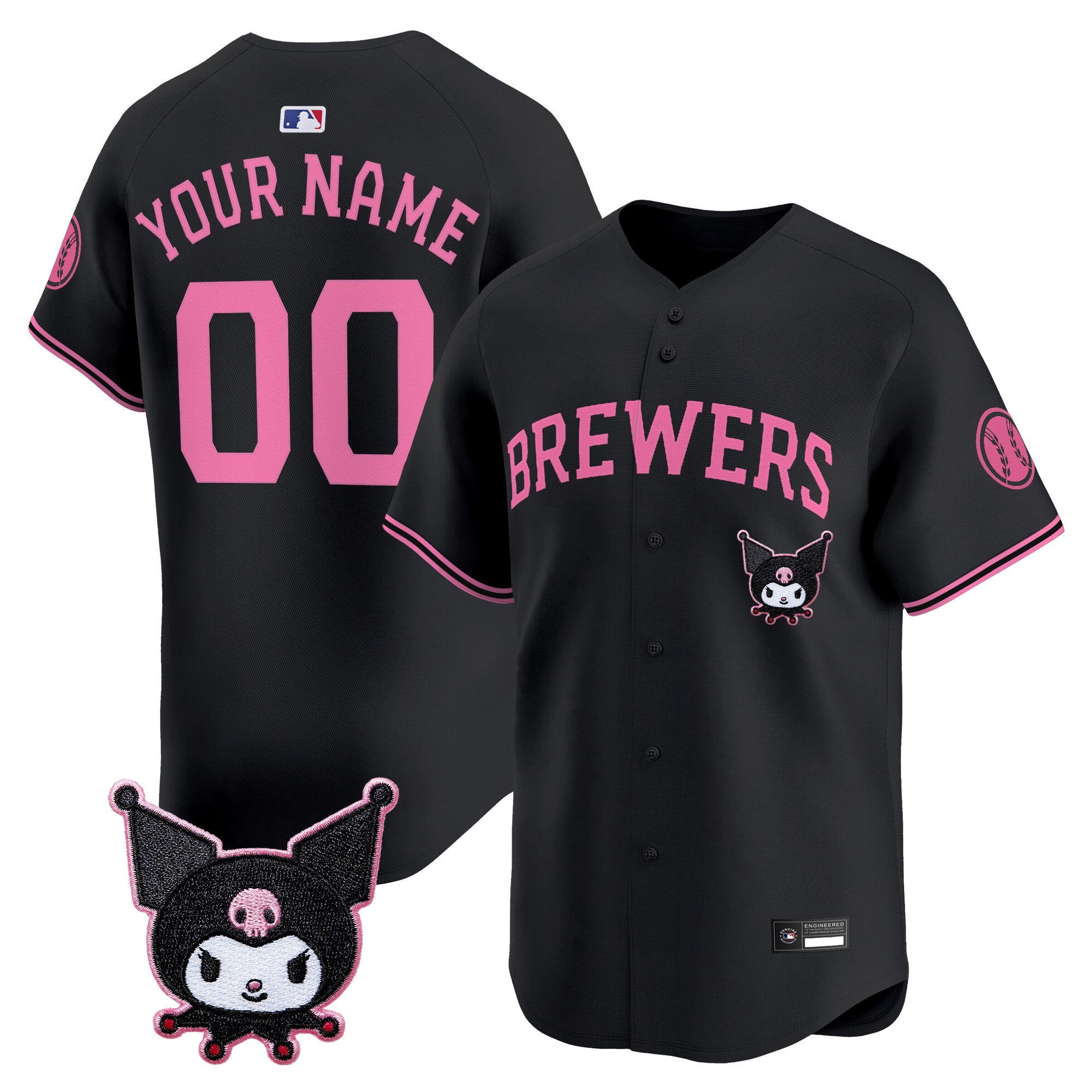 Milwaukee Brewers x Sanrio Friends Vapor Premier Limited Custom Jersey - All Stitched