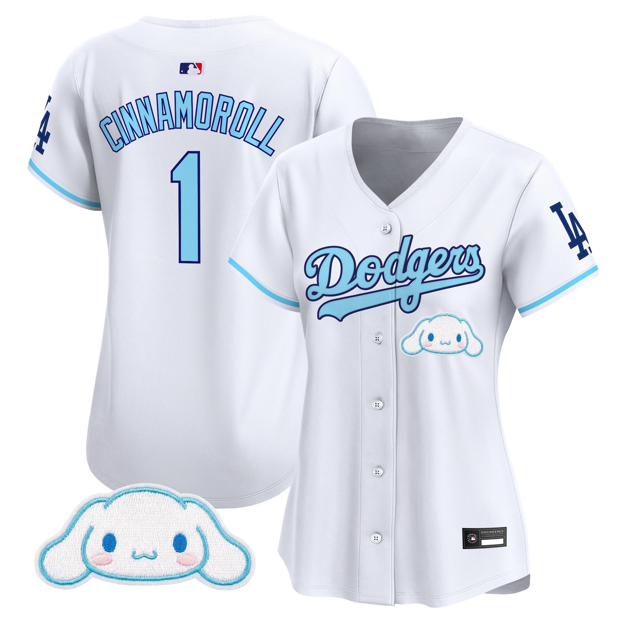 Los Angeles Dodgers x Cinnamoroll Vapor Premier Limited Jersey - All Stitched