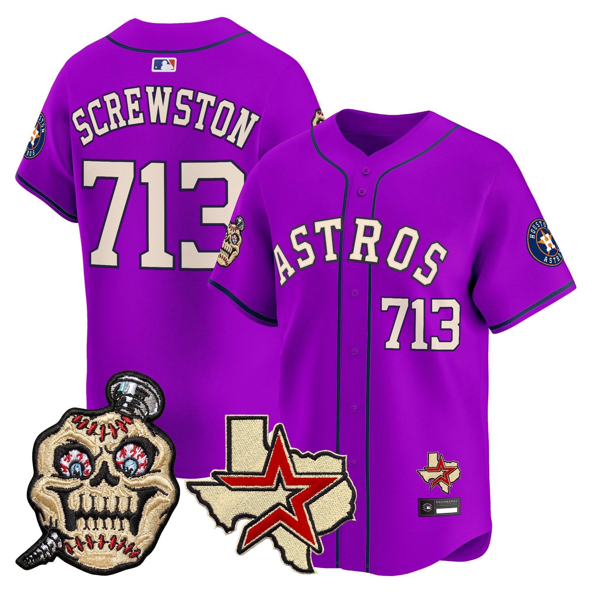 Men's Houston Astros Screwed Up Click Vapor Premier Limited Jersey - All Stitched