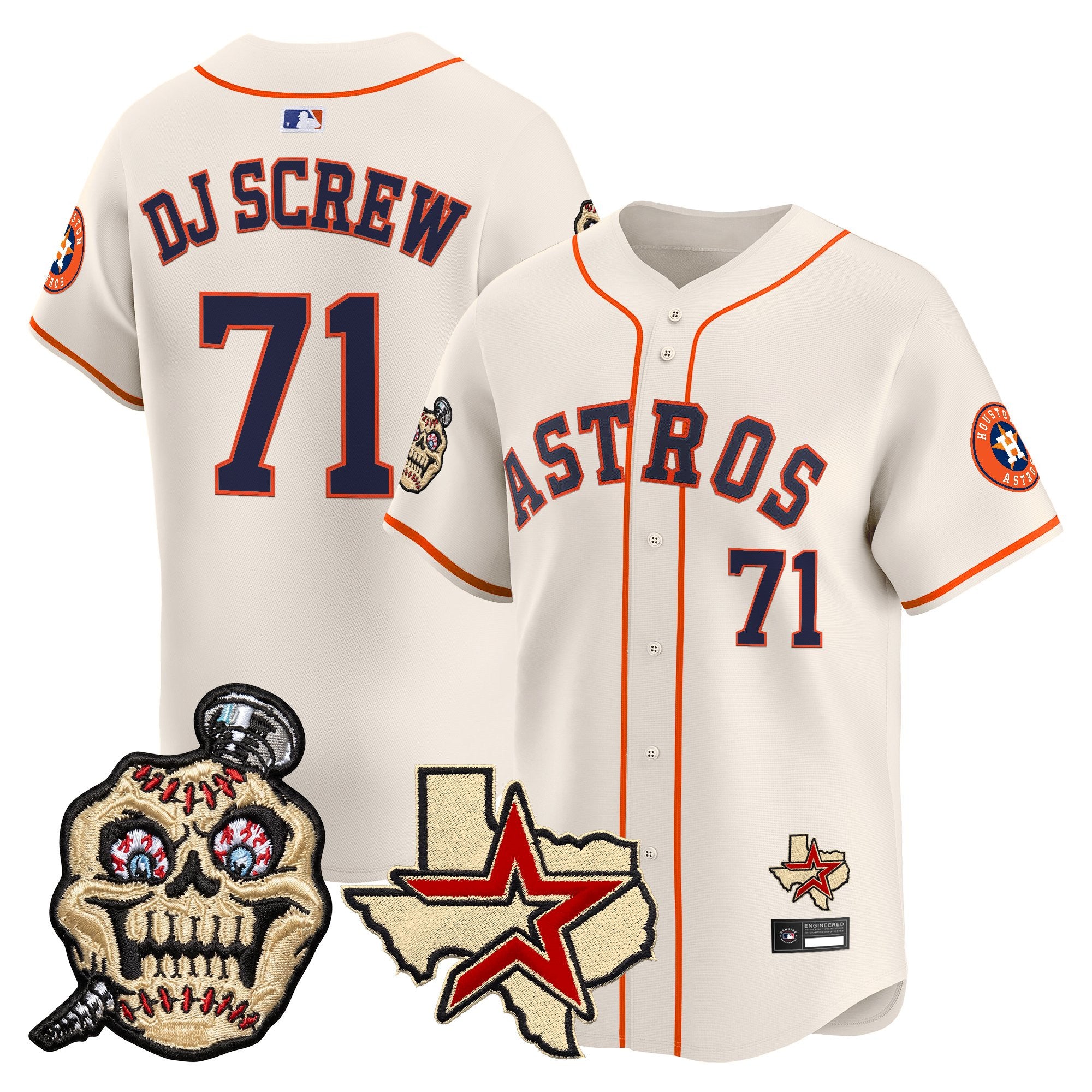 Men's Houston Astros Screwed Up Click Vapor Premier Limited Jersey - All Stitched