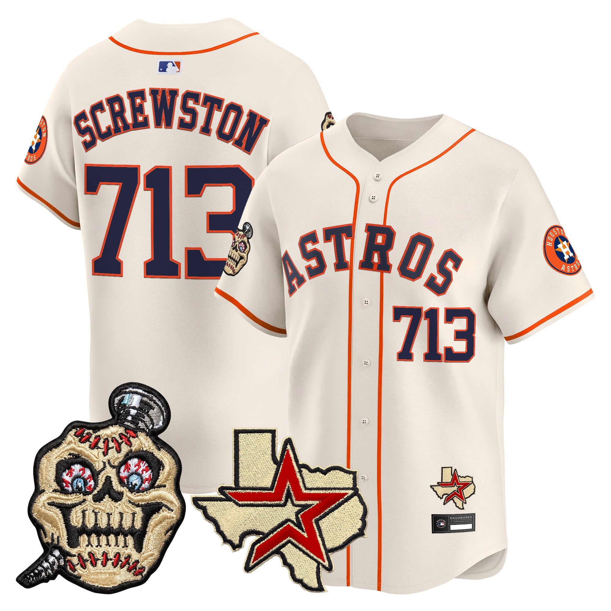Men's Houston Astros Screwed Up Click Vapor Premier Limited Jersey - All Stitched
