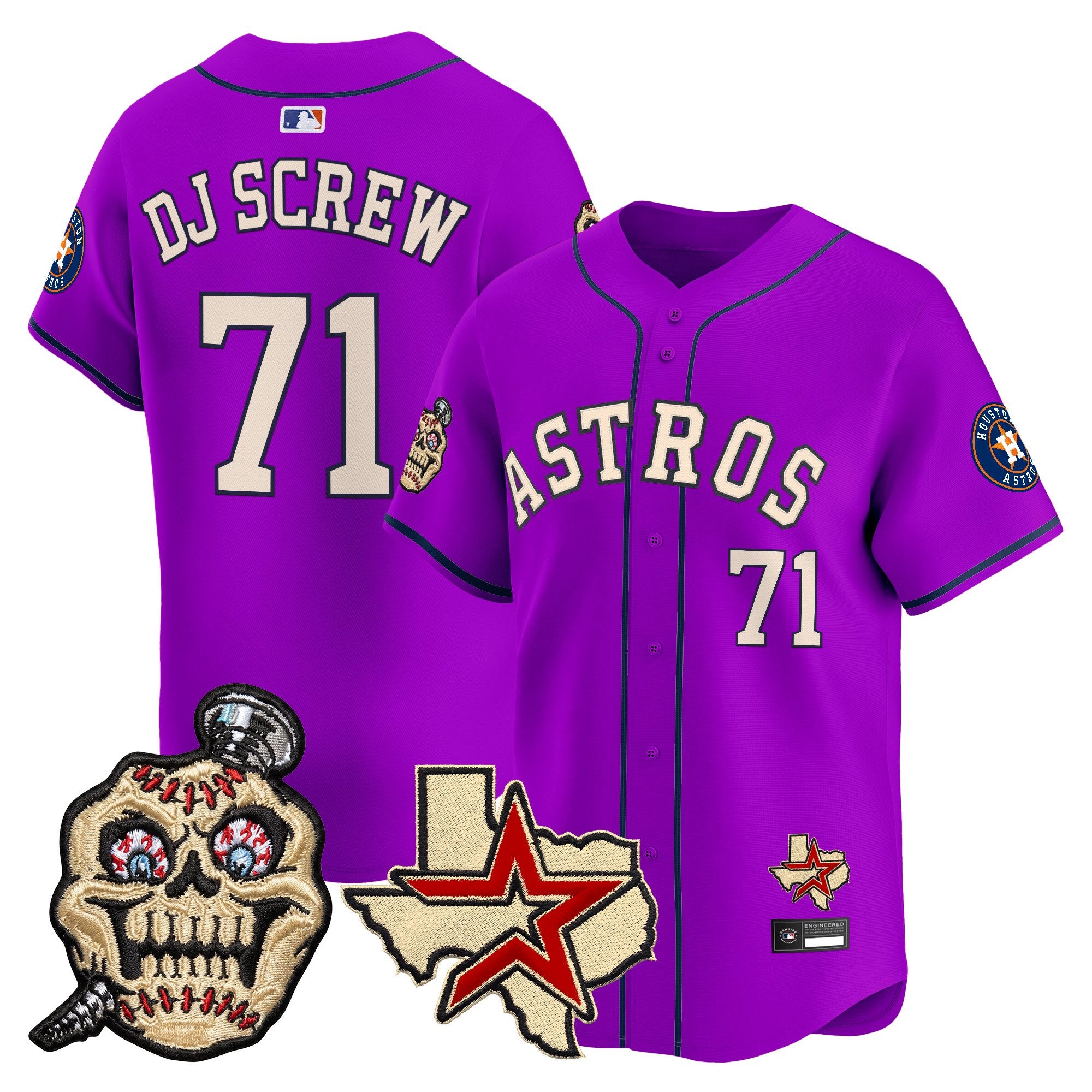 Men's Houston Astros Screwed Up Click Vapor Premier Limited Jersey - All Stitched