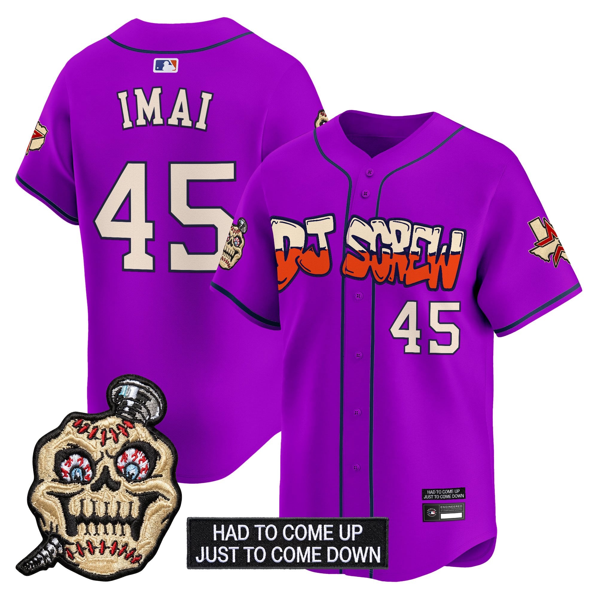 Men's Houston Astros Screwed Up Click Vapor Premier Limited Jersey V2 - All Stitched