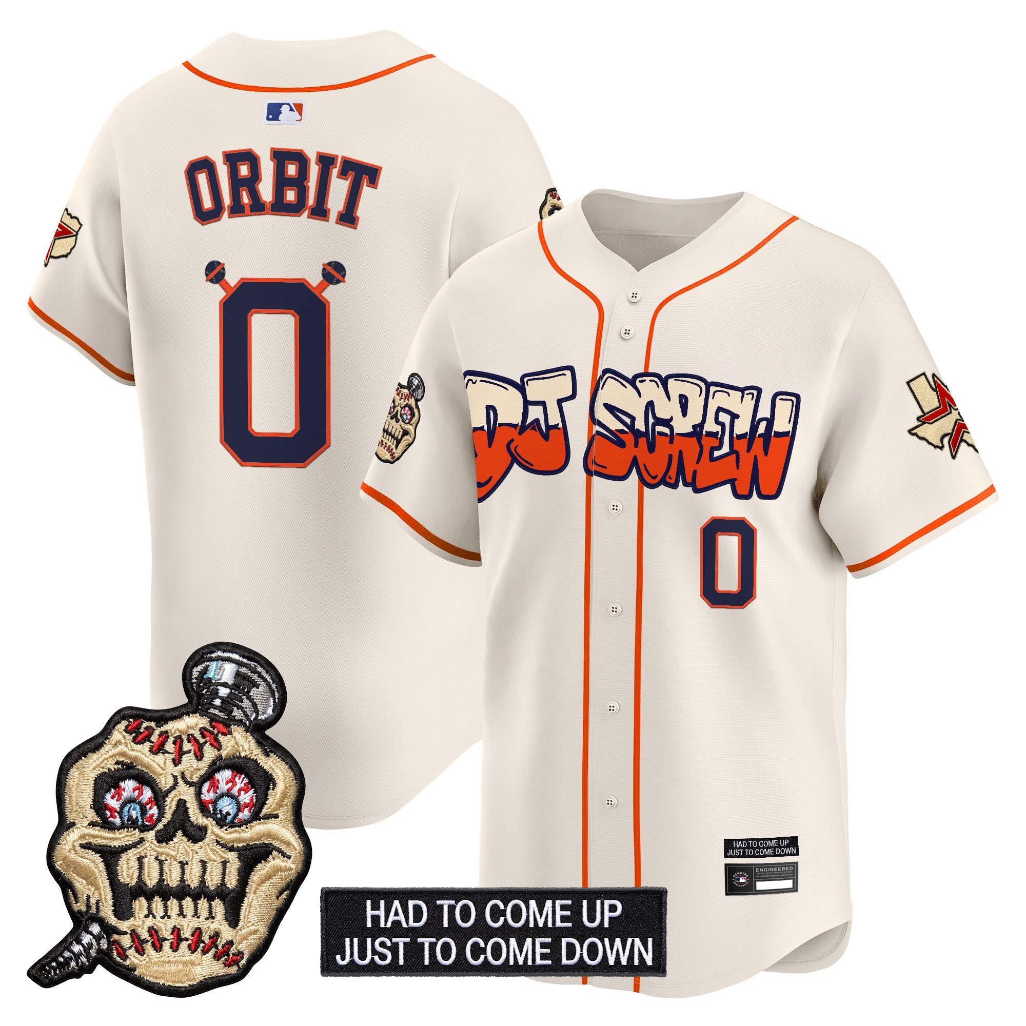 Men's Houston Astros Screwed Up Click Vapor Premier Limited Jersey V2 - All Stitched