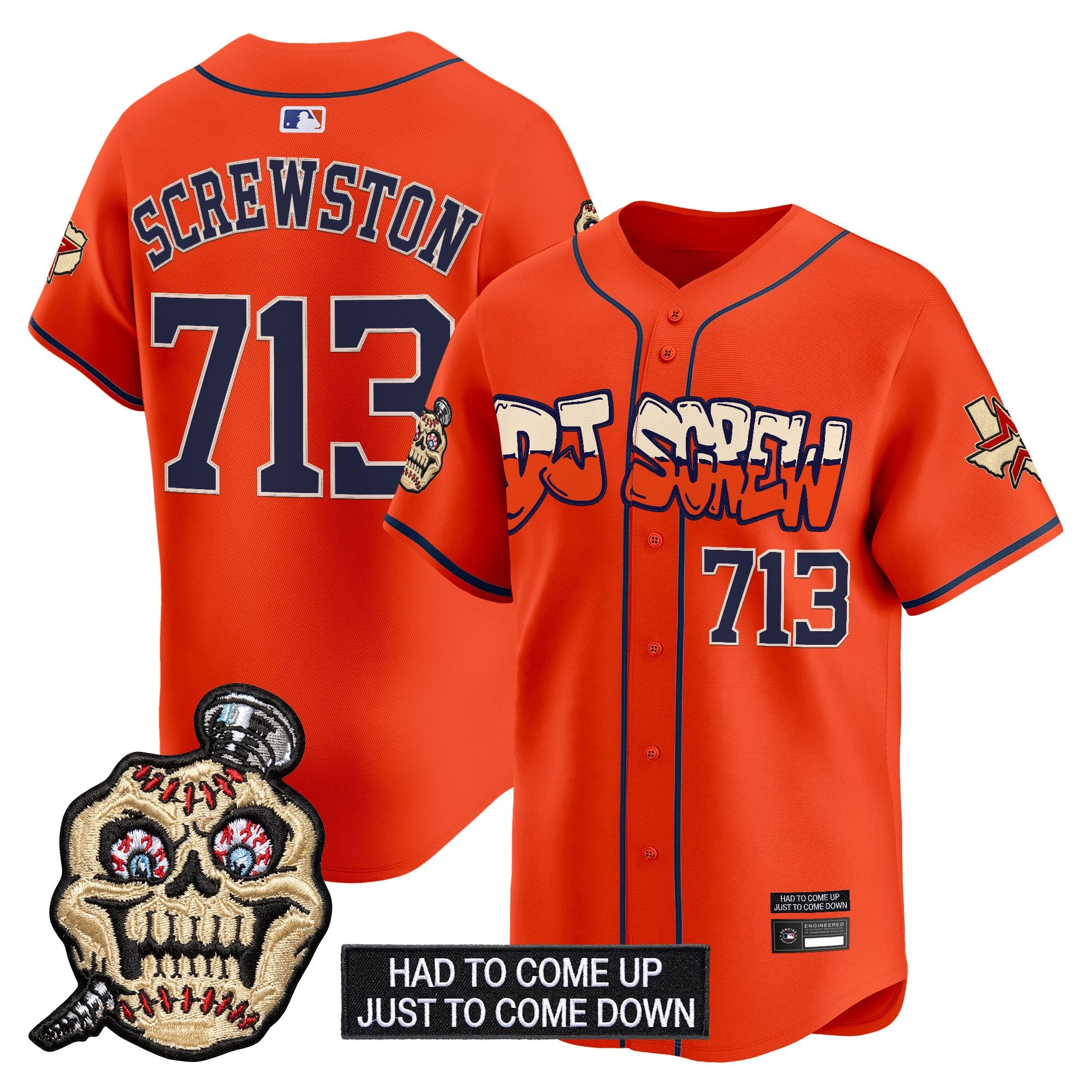 Men's Houston Astros Screwed Up Click Vapor Premier Limited Jersey V2 - All Stitched