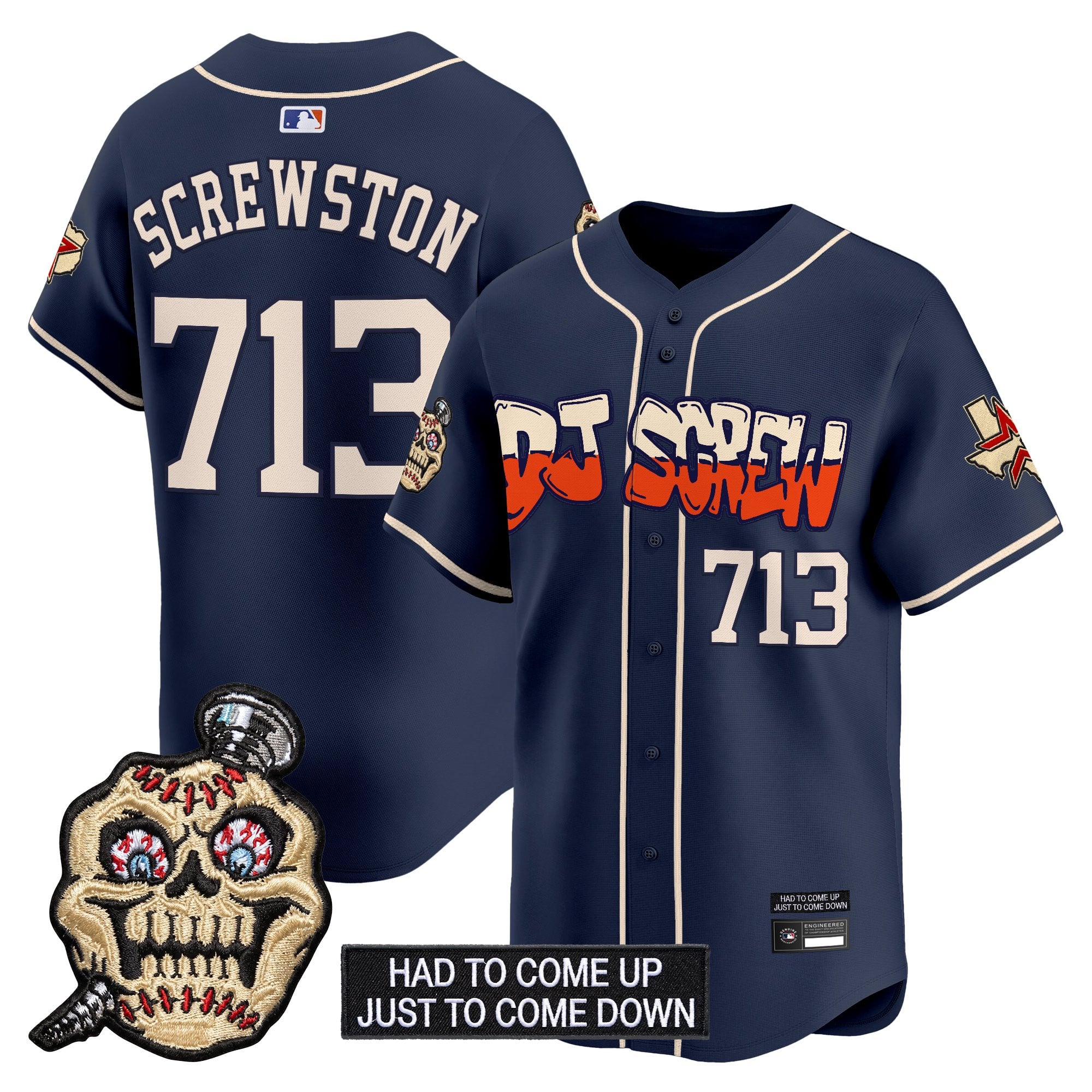 Men's Houston Astros Screwed Up Click Vapor Premier Limited Jersey V2 - All Stitched