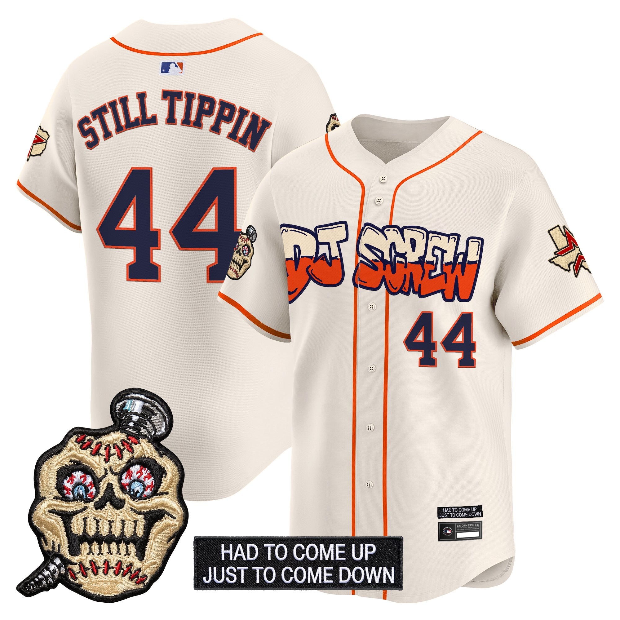 Men's Houston Astros Screwed Up Click Vapor Premier Limited Jersey V2 - All Stitched