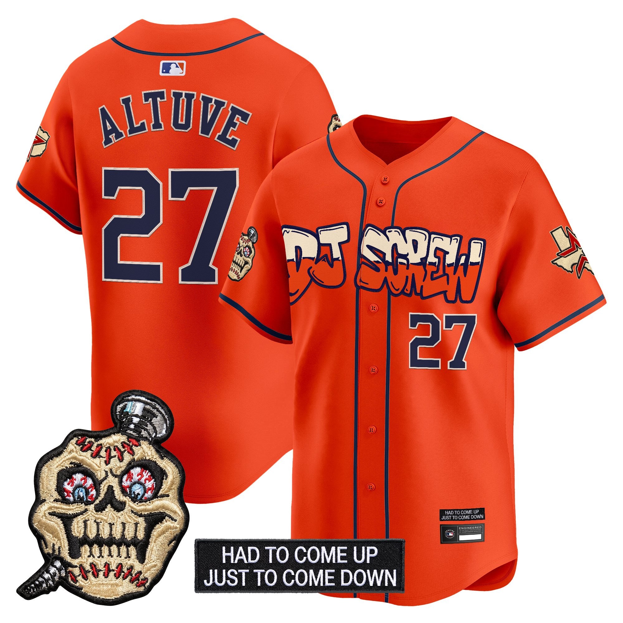 Men's Houston Astros Screwed Up Click Vapor Premier Limited Jersey V2 - All Stitched