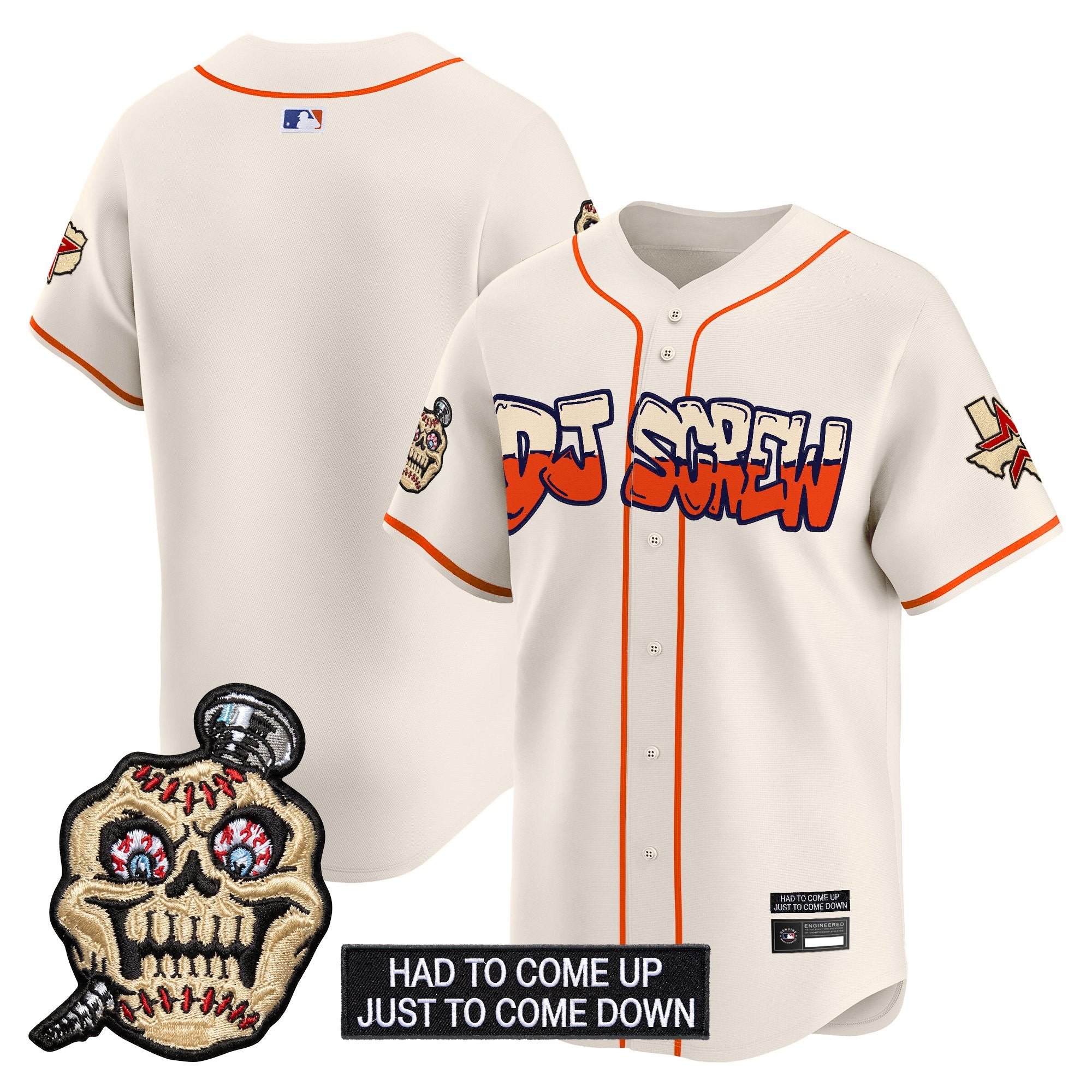Men's Houston Astros Screwed Up Click Vapor Premier Limited Jersey V2 - All Stitched