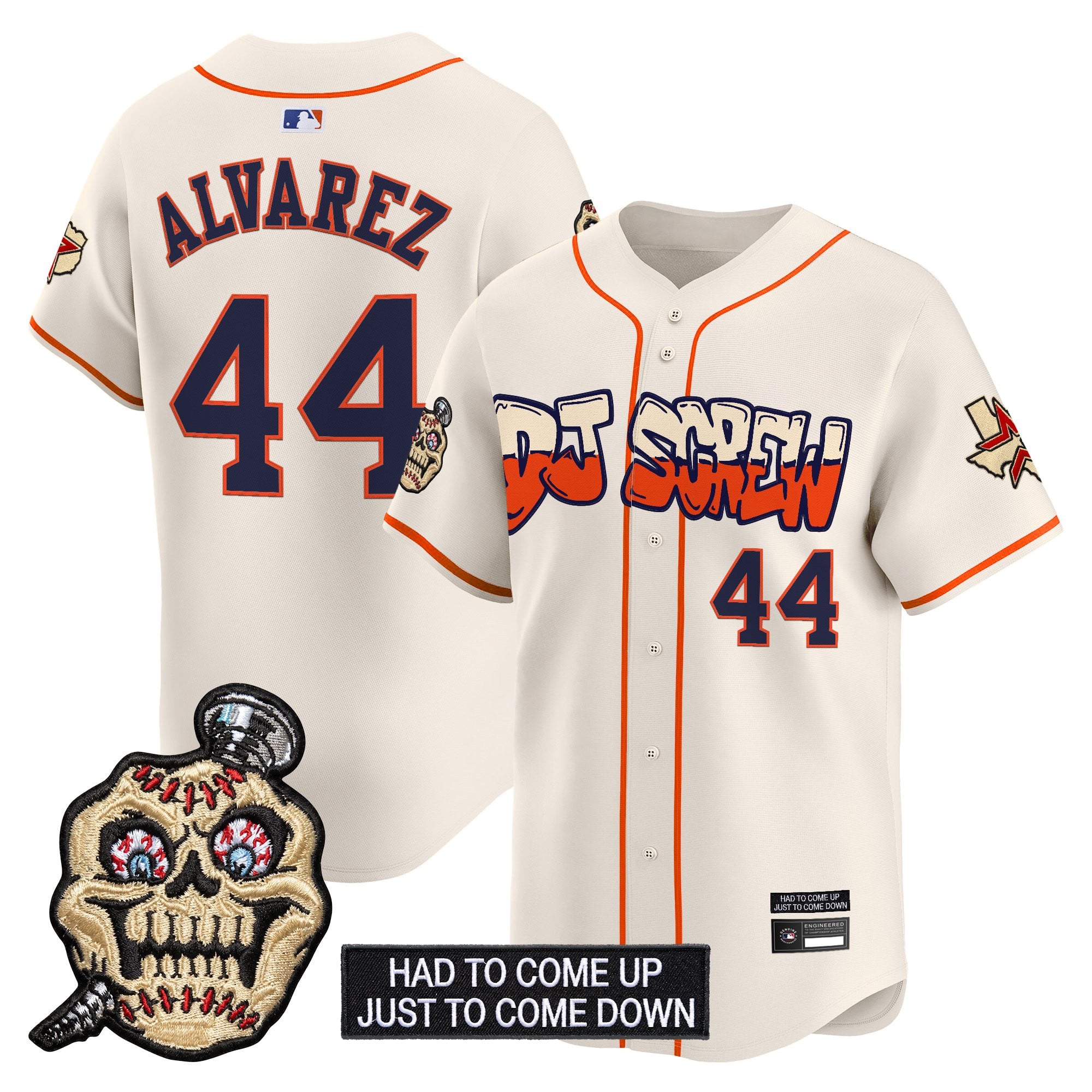 Men's Houston Astros Screwed Up Click Vapor Premier Limited Jersey V2 - All Stitched