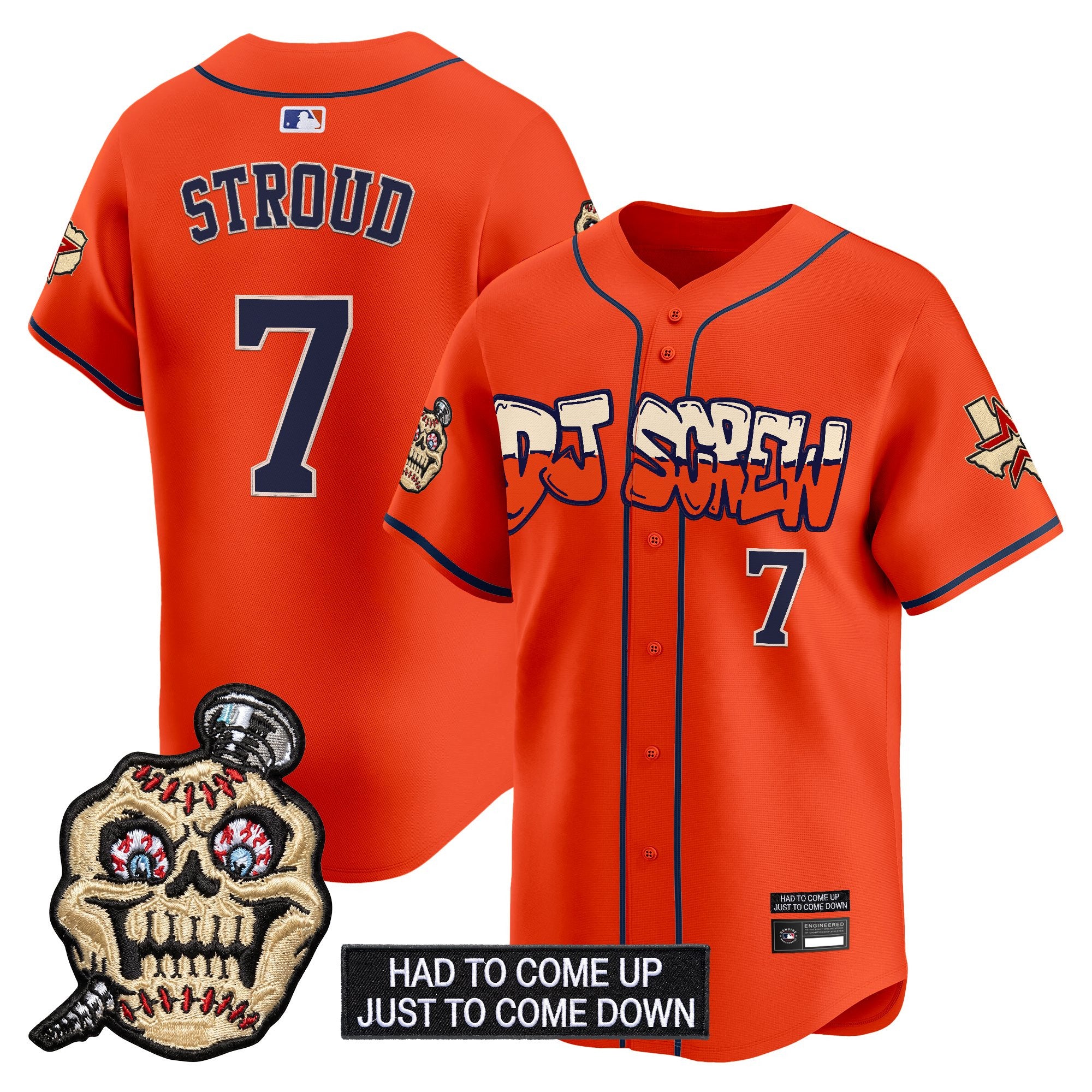 Men's Houston Astros Screwed Up Click Vapor Premier Limited Jersey V2 - All Stitched