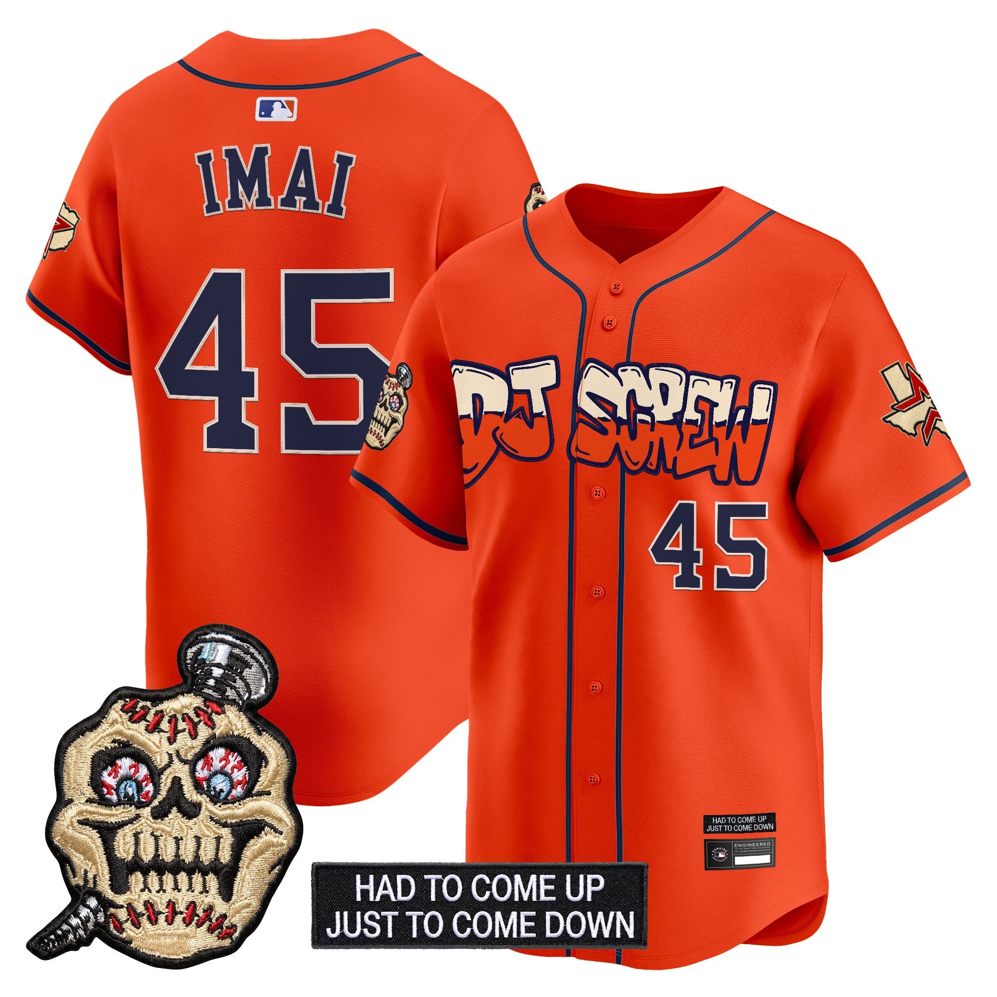 Men's Houston Astros Screwed Up Click Vapor Premier Limited Jersey V2 - All Stitched