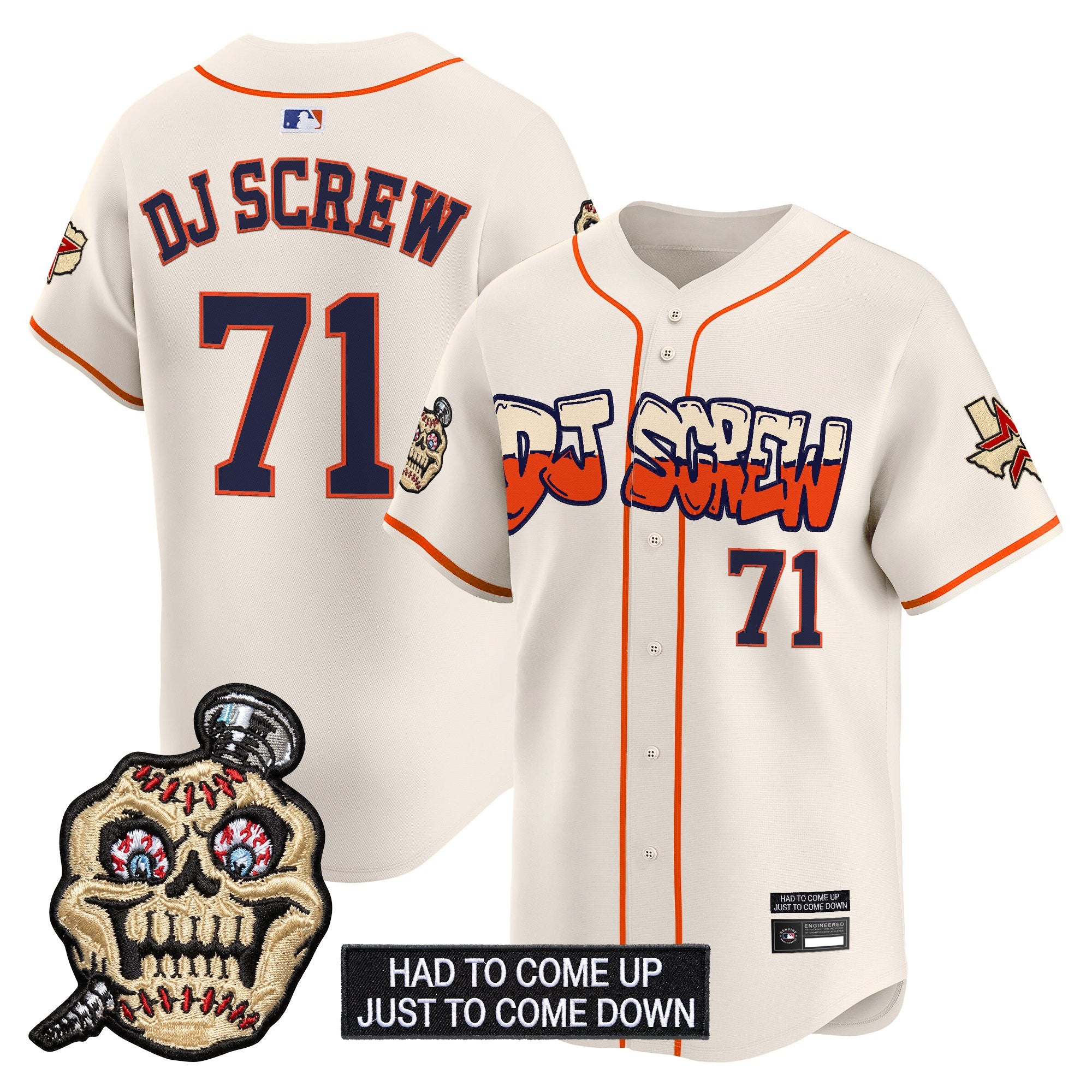 Men's Houston Astros Screwed Up Click Vapor Premier Limited Jersey V2 - All Stitched