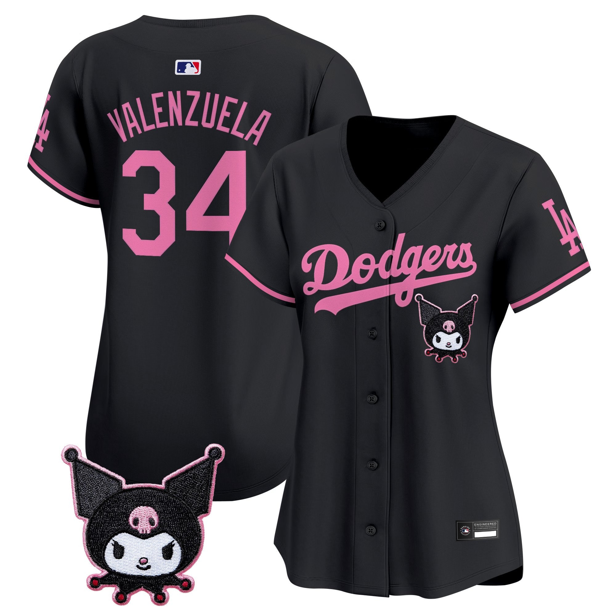 Los Angeles Dodgers x Kuromi Vapor Premier Limited Jersey - All Stitched