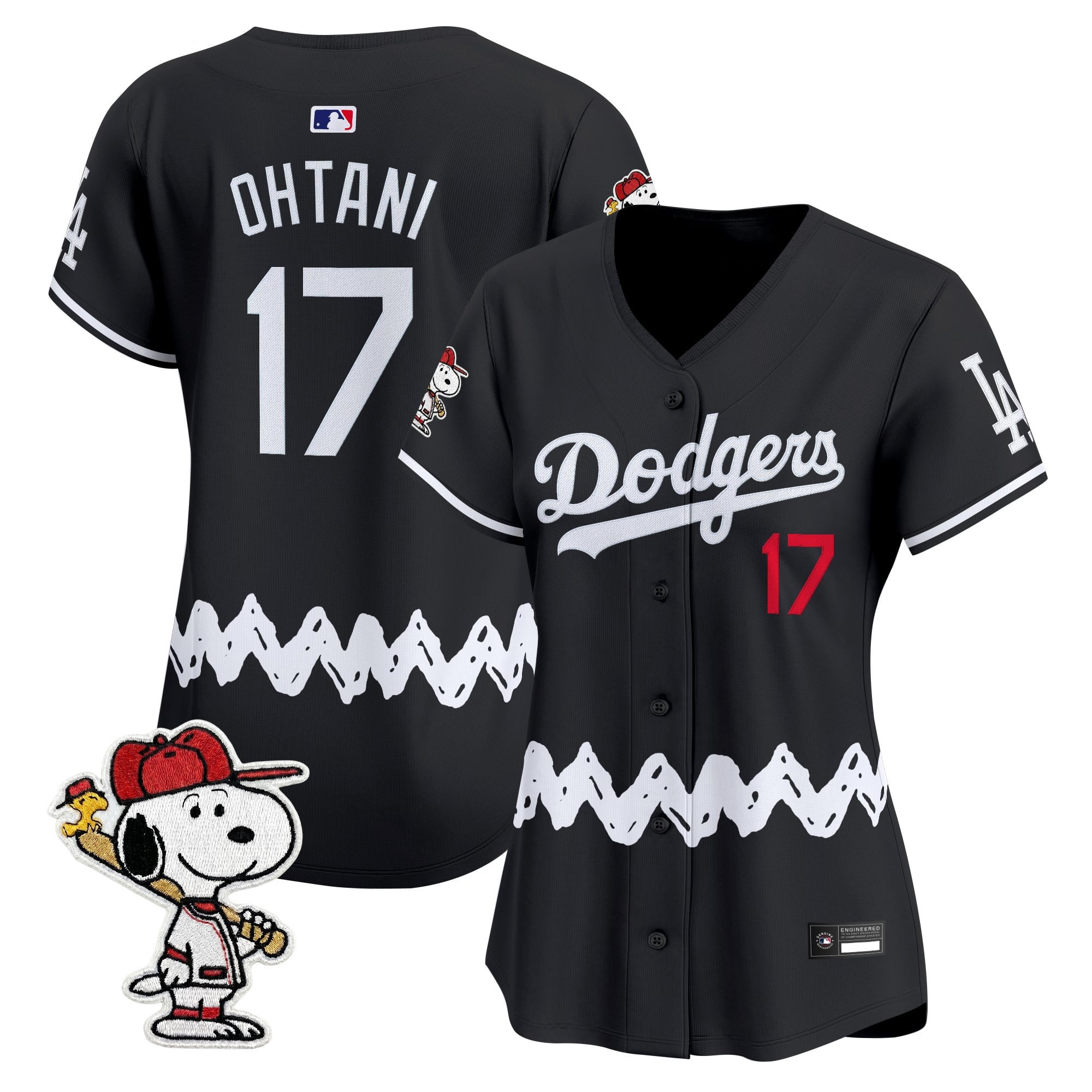 Women's Los Angeles Dodgers x Peanuts Vapor Premier Limited Jersey - Stitched
