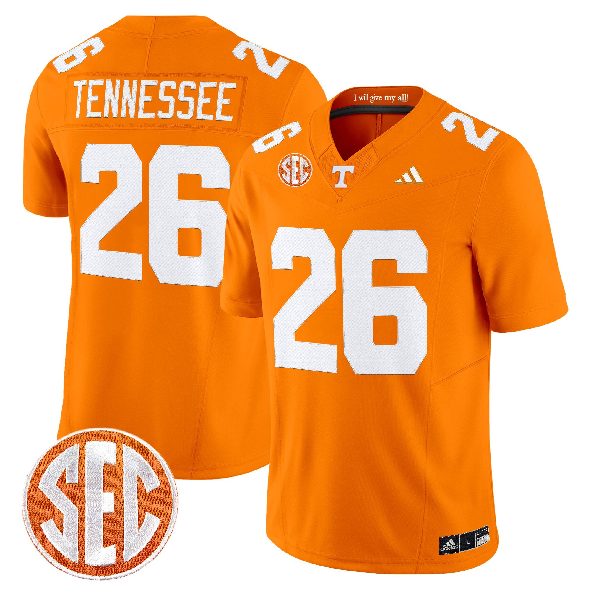 Men's Tennessee Volunteers 2026 Vapor Limited Jersey - All Stitched